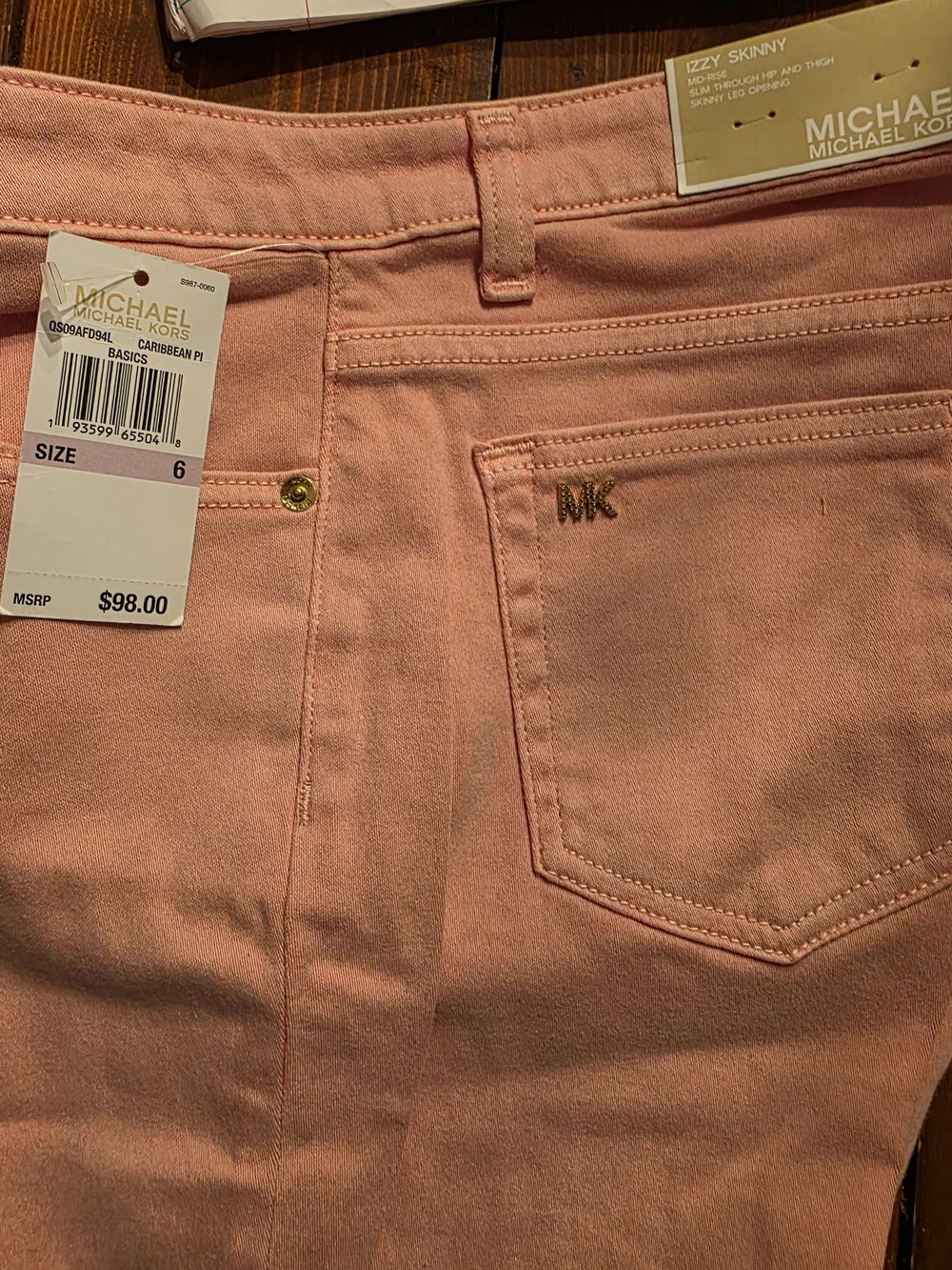 Michael Kors Peach Skinny Jeans